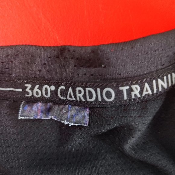 Domyos 360 degrees cardio training shirt blue black women's size M - Picture 4 of 5